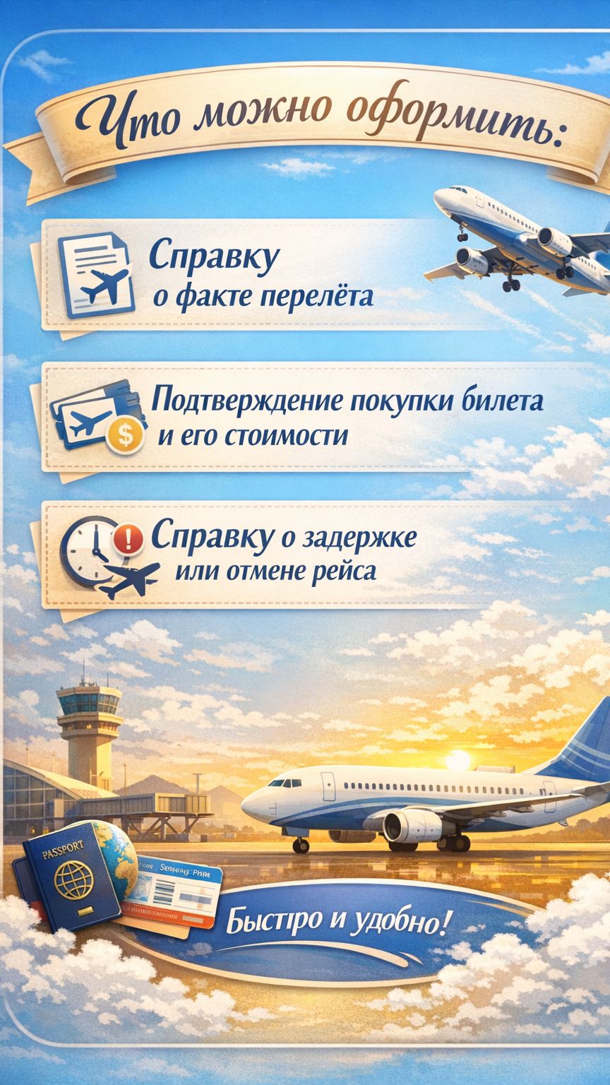 Новинка для пассажиров Аэрофлота. Справки теперь можно получить онлайн — бесплатно смотреть онлайн
