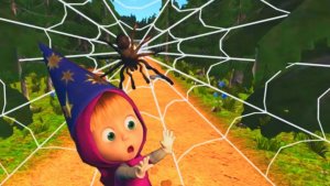 Маша и Медведь | Догонялки с Машей по Темному Лесу Полному Преград и Сюрпризов