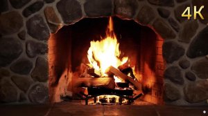 Уютный камин + джаз на Новый год 🎄 1ч28м | Новогодние песни