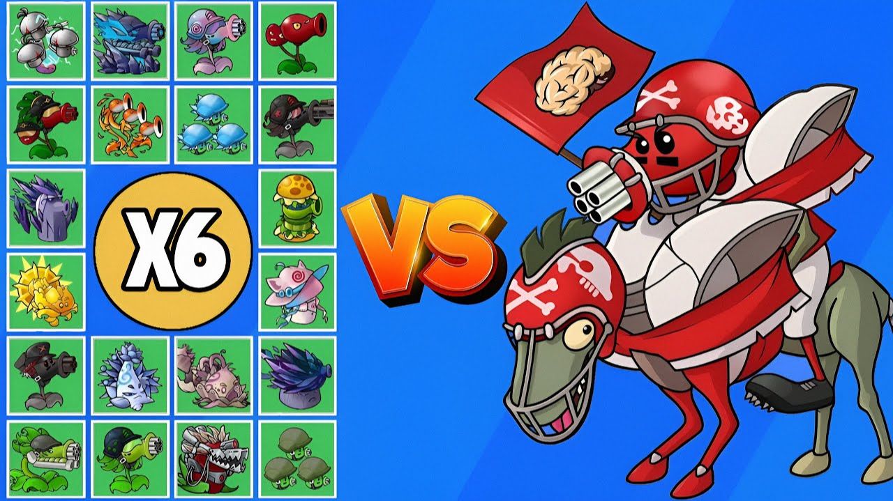 КРАСНЫЙ ФУТБОЛИСТ НА ЛОШАДИ ПРОТИВ РАСТЕНИЙ В PvZ FUSION МОДЕ | КТО ПОБЕДИТ? #pvz #fusion #zombick смотреть онлайн