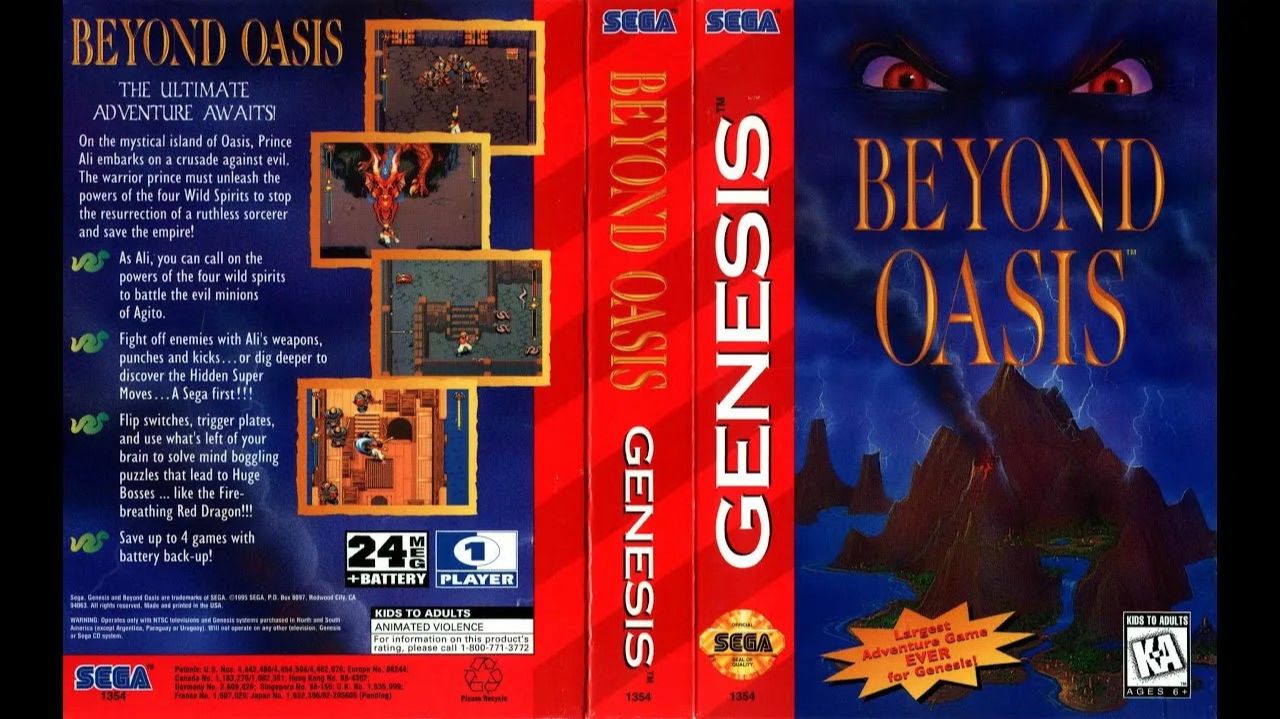 Beyond Oasis (Sega MegaDrive)