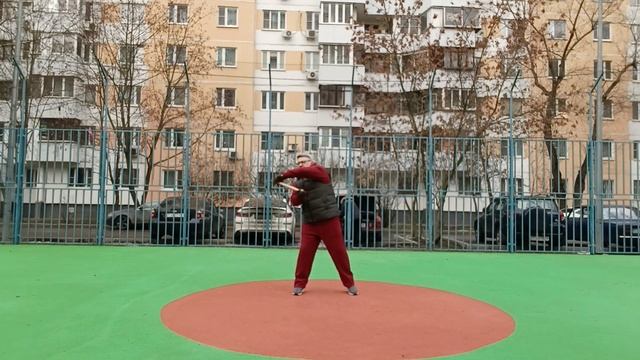 Упражнения с палочкой для Тайцзи (18) смотреть онлайн