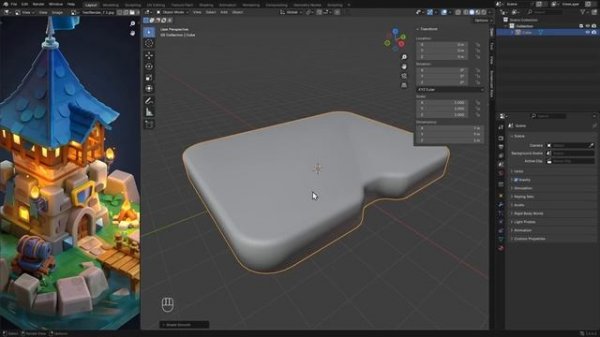 Зд вышка в блендере
