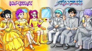 Охотники на демонов в золотом и серебряном самолетах