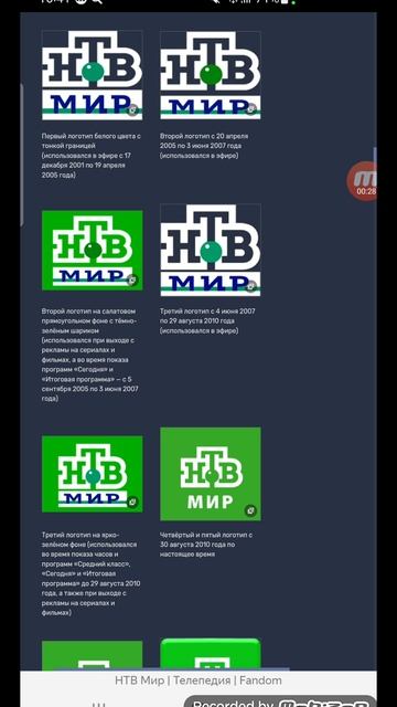 История логотипов российских международных телеканалов