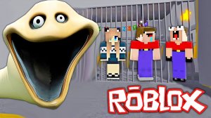 2 НУБА И ДЕВУШКА ПРО СБЕГАЮТ ИЗ ТЮРЬМЫ ГОЛОДНЫЙ ЧЕРВЬ БАРРИ В РОБЛОКС