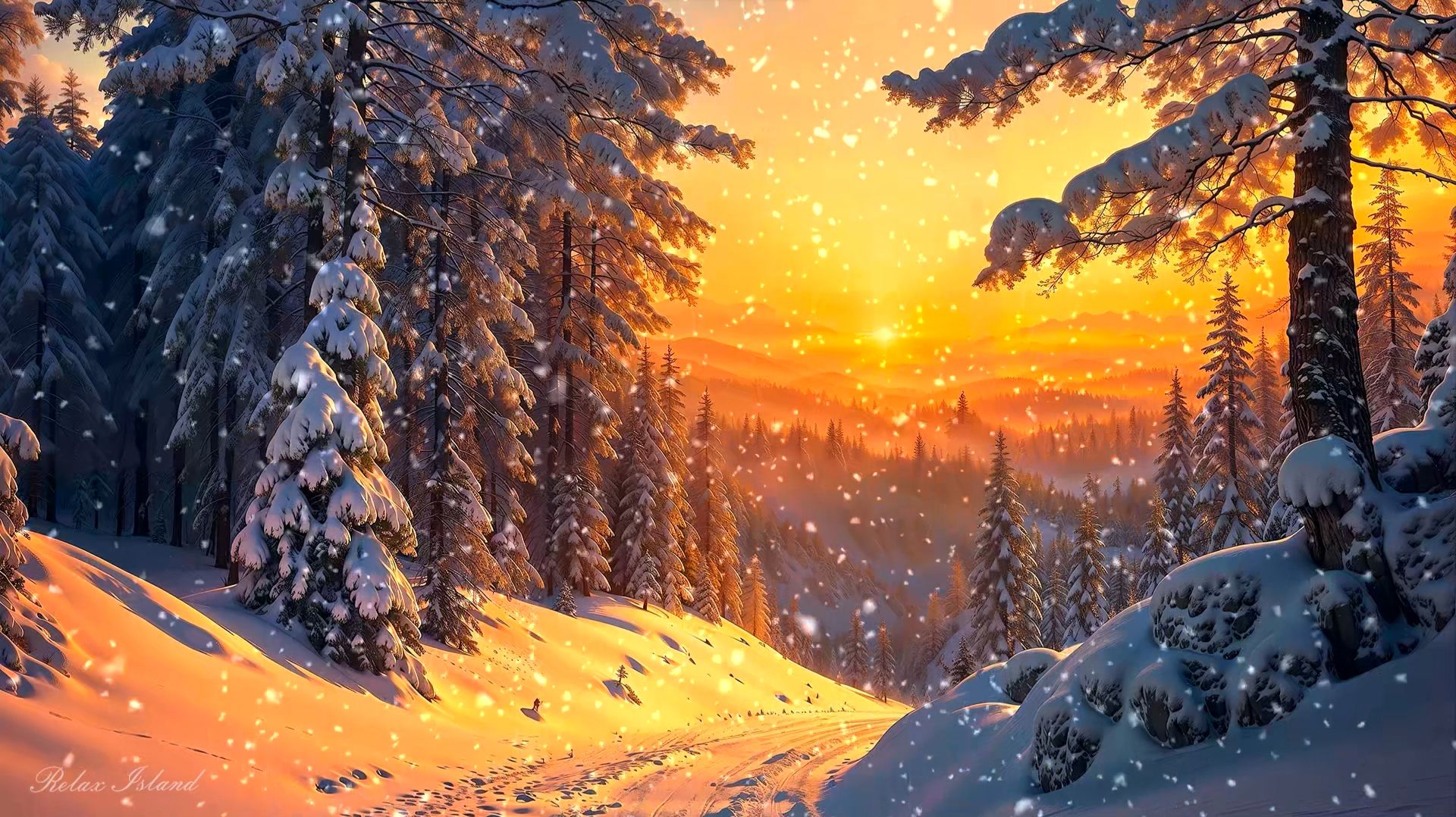 ОЧЕНЬ КРАСИВАЯ УСПОКАИВАЮЩАЯ МУЗЫКА ДЛЯ СНА 🎵 РАССЛАБЛЯЮЩАЯ МУЗЫКА ДЛЯ ДУШИ НА ЗАКАТЕ В ЗИМНЕМ ЛЕСУ смотреть онлайн