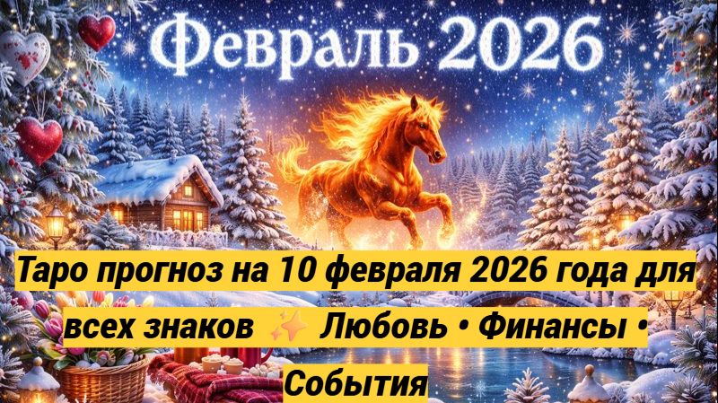 Таро прогноз на 10 февраля 2026 года для всех знаков ✨ Любовь • Финансы • События