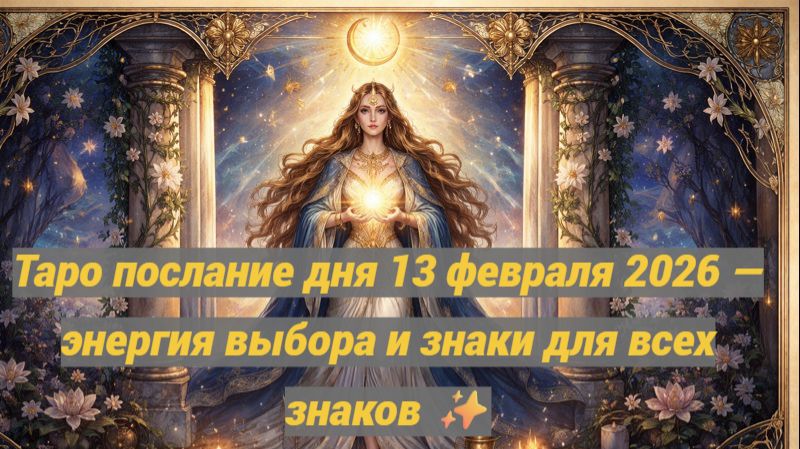 Таро послание дня 13 февраля 2026 — энергия выбора и знаки для всех знаков ✨