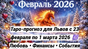 Таро-прогноз для Львов с 23 февраля по 1 марта 2026 ♌ Любовь • Финансы • События