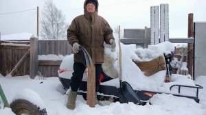 Подготовка бурана и выезд на зимовьё-дачу.