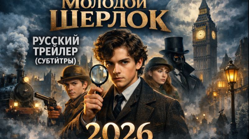 кино Молодой Шерлок — Русский трейлер (Субтитры, 2026) — смотреть онлайн