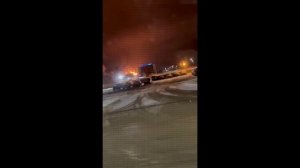 ХОХЛЫ УДАРИЛИ ПО ТОЛЬЯТТИ. ГОРИТ «Тольяттиазот» (ТОАЗ) в Тольятти.