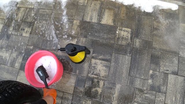 Мойка зимних колёс перед установкой. смотреть онлайн