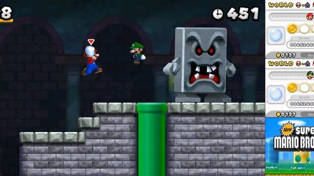 New Super Mario Bros. 2 [3DS] 2 player Co-op  - Часть 2 из 2