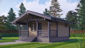 Дом Баня 6х9 от СпбБаняБрус