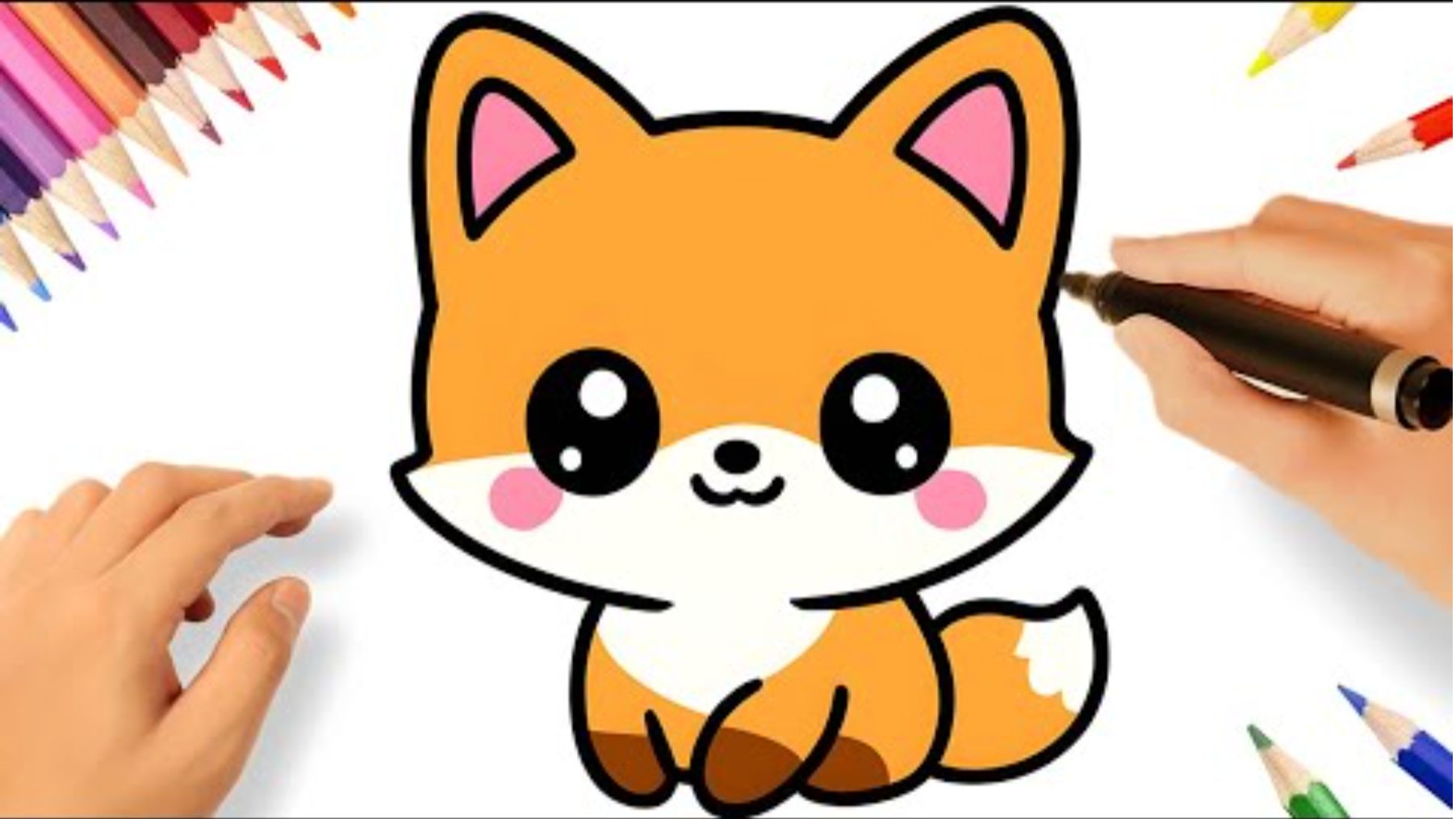 КАК НАРИСОВАТЬ ПРОСТУЮ МИЛУЮ ЛИСУ смотреть онлайн