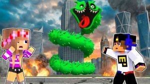 МЫ НАШЛИ ГИГАНТСКОГО ЧЕРВЯКА ПОЖИРАТЕЛЯ в МАЙНКРАФТ НУБ ПРО ВИДЕО ТРОЛЛИНГ MINECRAFT Евгенбро