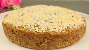 Яблочный пирог с овсянкой без муки. Без сахара! Без яиц!