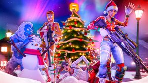 играю в королевскую битву зимний фестиваль в фортнайт!