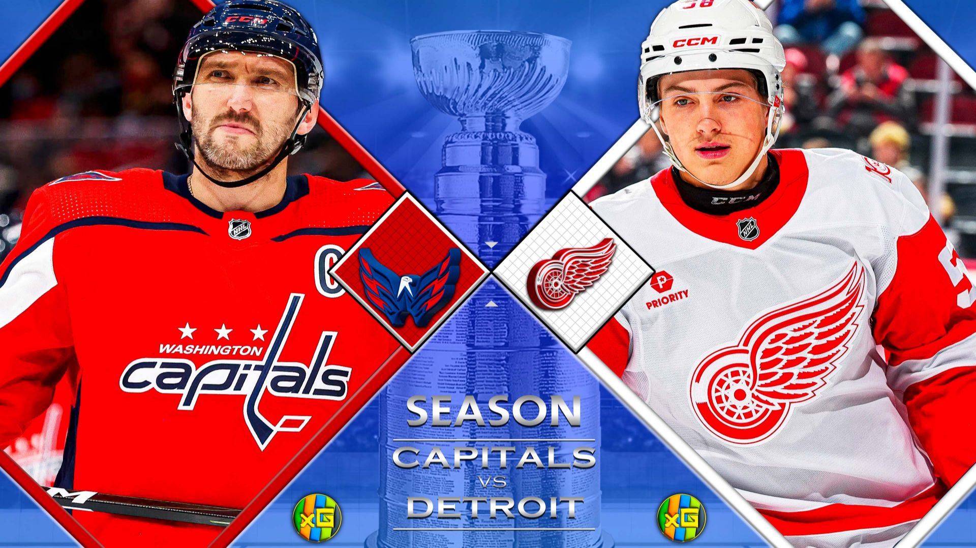 Вашингтон - Детройт | НХЛ | 20.12.2025 | Прямая трансляция | xG смотреть онлайн