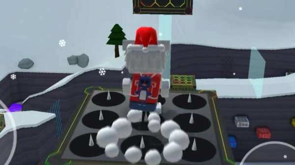 Паркур в снежной долине