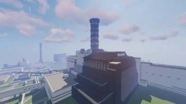 Саркофаг ЧАЭС в Майнкрафт - Что внутри Саркофага в Чернобыле _ Minecraft
