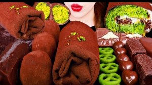 шоколадные моти, шоколадный торт, шоколадные "полотенца" с дубайский шоколадом