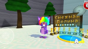 Золотые медведи в Снежной Долине в игре Супер Беар Адвенчер.