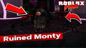 RUINED MONTY👀 Обзор СЕКРЕТНОГО аниматроника в ROBLOX FMR