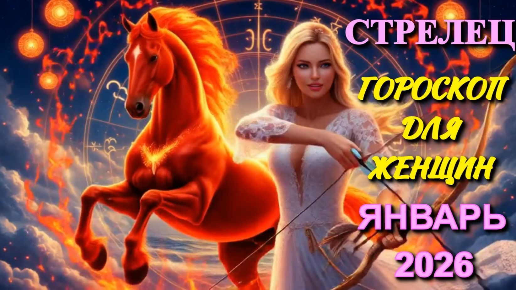 Стрелец. Гороскоп для женщин на январь 2026 года. смотреть онлайн