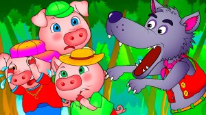 Мультик для детей Три Поросёнка - Сказка для малышей Три Поросёнка