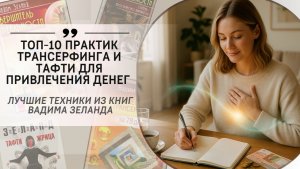 ТОП-10 практик Трансерфинга и Тафти для привлечения денег. Лучшие техники из книг Вадима Зеланда!