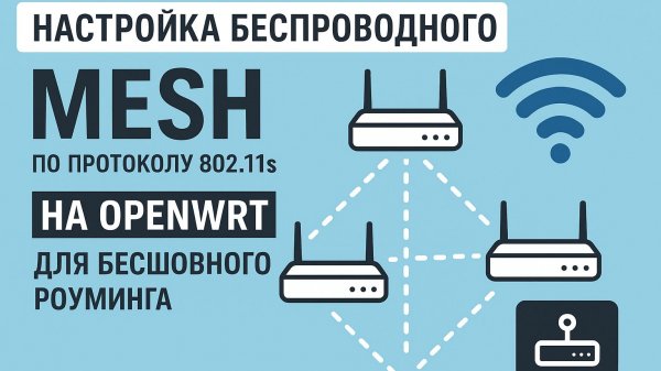 Настройка беспроводного mesh по протоколу 802.11s на OpenWrt для бесшовного роуминга