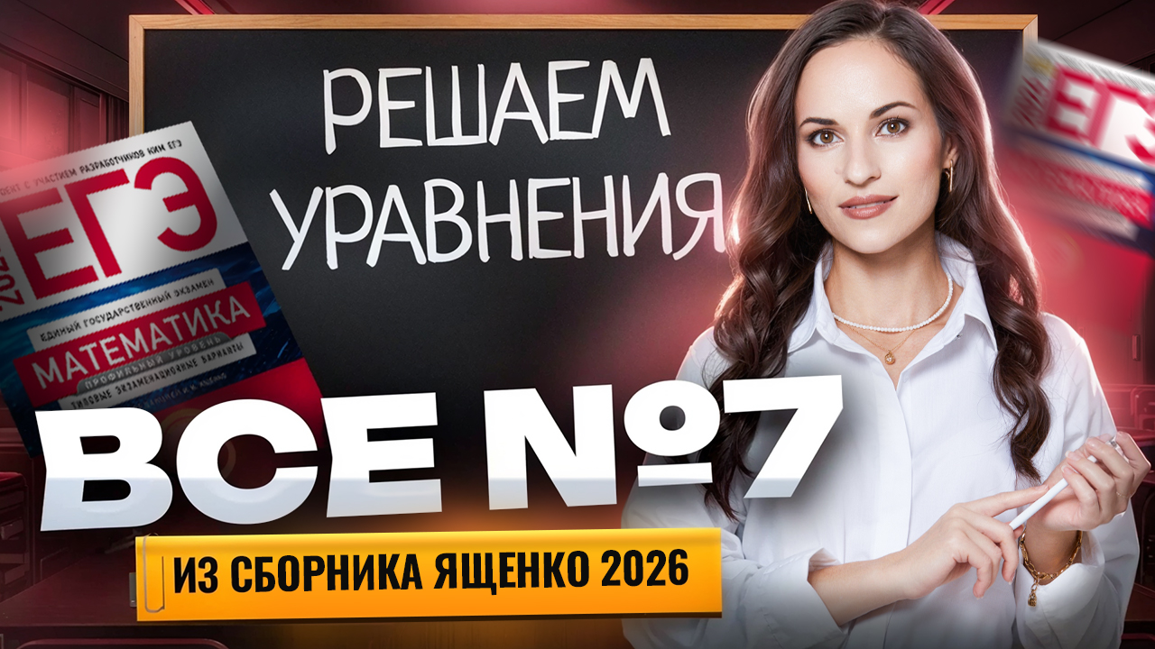 Ященко 2026. ВСЕ типы задания 7 ЕГЭ профильная математика смотреть онлайн