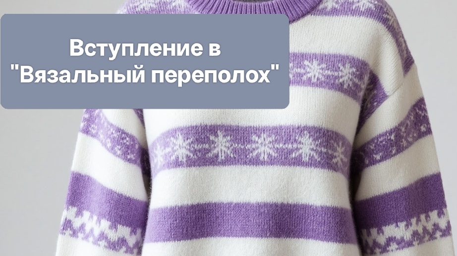Вступление в проект "Вязальный переполох: А скоро весна" с Еленой Велиной. смотреть онлайн