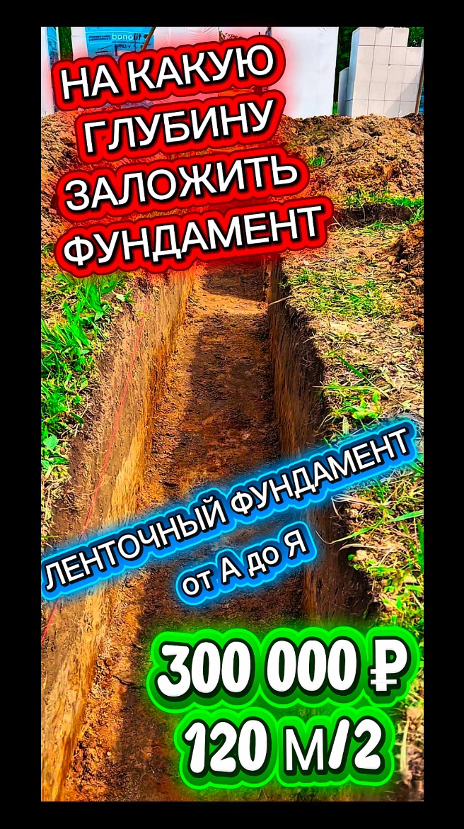 ФУНДАМЕНТ ЛЕНТОЧНЫЙ НУЖНАЯ ГЛУБИНА смотреть онлайн