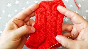 Строгий узор для кругового вязания / подробный мк / схема.