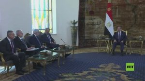 الرئيس المصري عبد الفتاح السيسي يستقبل وزير الخارجية الروسي سيرغي لافروف في القاهرة