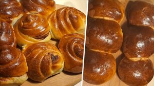 Сдобные булочки в аэрогриле — 2 удачных рецепта | Мягкие и пушистые🥐🍯😋