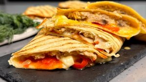 Лепешки "Обожаемые" или "а-ля Кесадилья", готовятся ПРОСТО, а такие ВКУСНЫЕ, ароматные, сочные!