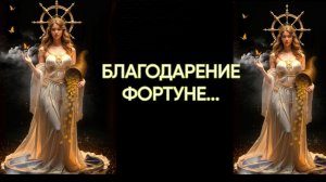 БЛАГОДАРЕНИЕ ФОРТУНЕ...