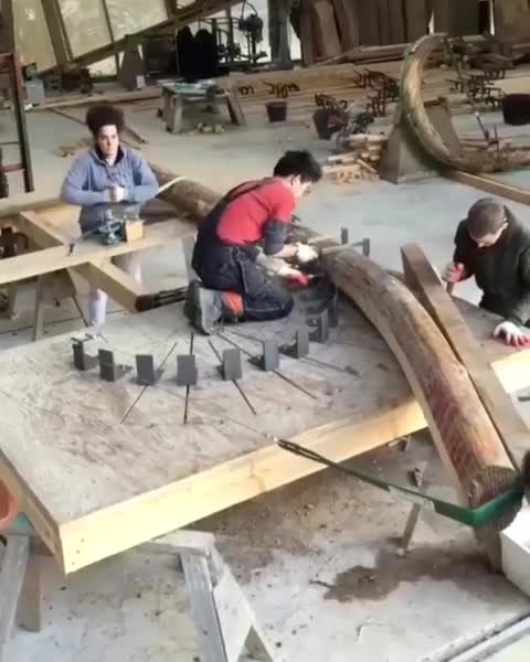 Технология изгибания ствола дерева. смотреть онлайн