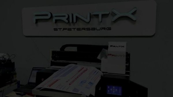 Печать на прозрачной самоклеющейся пленке на УФ принтере PrintX