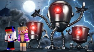 МОЙ ДРОН СНЯЛ ОМНИДРОИД в Реальной Жизни в МАЙНКРАФТ НУБ И ПРО ТРОЛЛИНГ ВИДЕО MINECRAFT Евгенбро