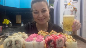 МУКБАНГ РОЛЛЫ/MUKBANG ЕДА ОБЖОР