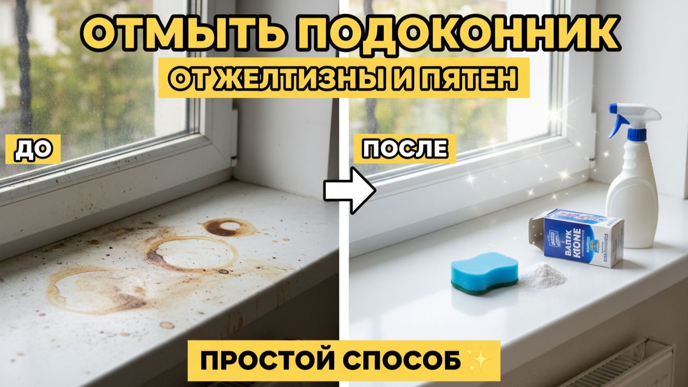 Чем отмыть пластик на окнах: убираю желтизну и пятна с подоконника за минуты смотреть онлайн