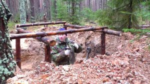 ПОСТРОИЛ ЛАЧУГУ В ЛЕСУ ПОСТАВИЛ ЦЕЛЬ И СДЕЛАЛ ПРИШЛОСЬ ПОСТАРАТЬСЯ НО НА КАЖДОМ ЭТАПЕ ХОТЕЛ СДАТЬСЯ!