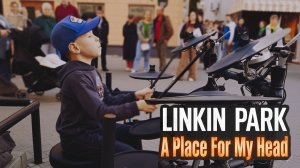 7-летний барабанщик играет LINKIN PARK! A place for my head от VadimVSDrums, Казань, Баумана.
