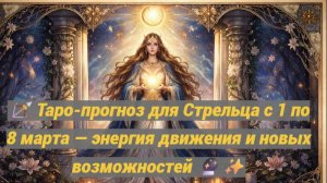 🏹 Таро-прогноз для Стрельца с 1 по 8 марта — энергия движения и новых возможностей 🔮✨